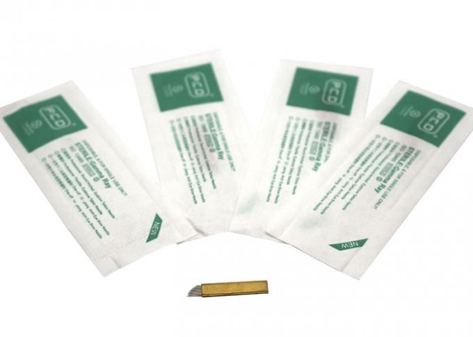 Gold 14 Pins Stainless Steel Permanent Makeup Needles 0